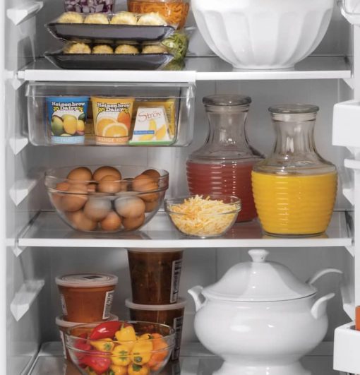 GE 17.5 Cu. Ft. Fingerprint Resistant Stainless Steel Garage Ready Top Freezer Refrigerator - Image 6