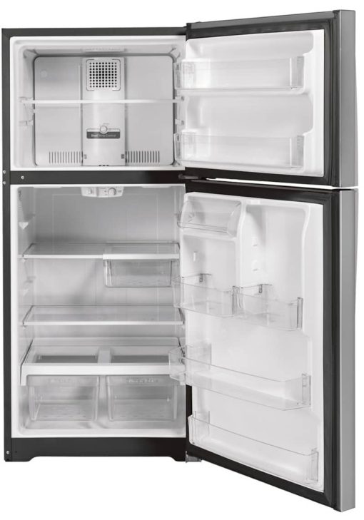 GE 19.2 Cu. Ft. Fingerprint Resistant Stainless Steel Garage Ready Top-Freezer Refrigerator - Image 2