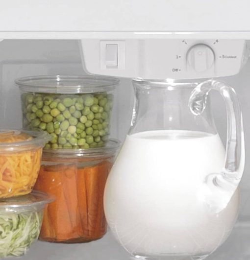 GE 21.9 Cu. Ft. Fingerprint Resistant Stainless Steel Garage Ready Top-Freezer Refrigerator - Image 5
