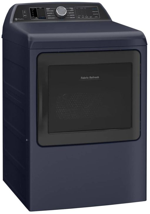 GE Profile 7.3 Cu. Ft. Sapphire Blue Smart Gas Dryer With Fabric Refresh - Image 4