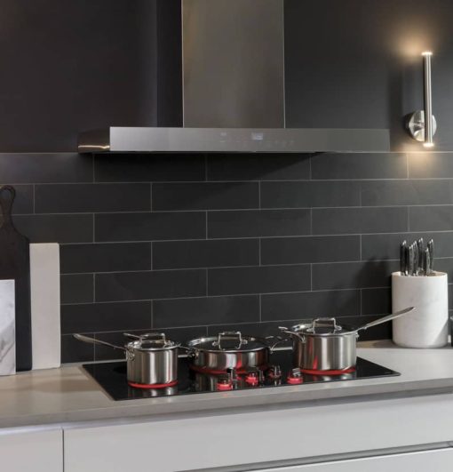GE Profile ADA 36" Black Stainless Knob Control Electric Cooktop - Image 7