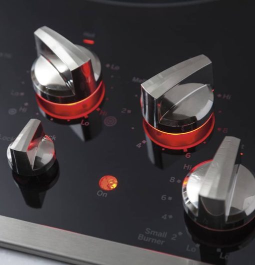 GE Profile ADA 36" Black Stainless Knob Control Electric Cooktop - Image 8