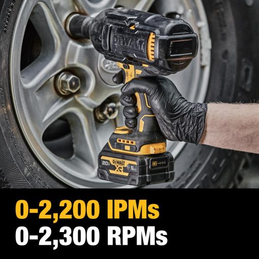 DEWALT 20V MAX XR 1/2" High Torque Impact Wrench with Hog Ring Anvil Kit - Image 14