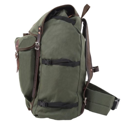 57 Liter Capacity Olive Drab Canvas Bushcrafter Backpack - Image 4