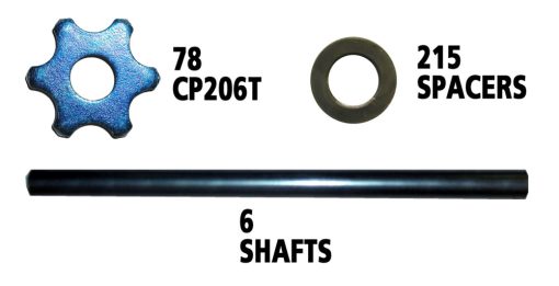 CPM-8 Start-UP Pack with Flails, Washers, and Shaft - Image 2