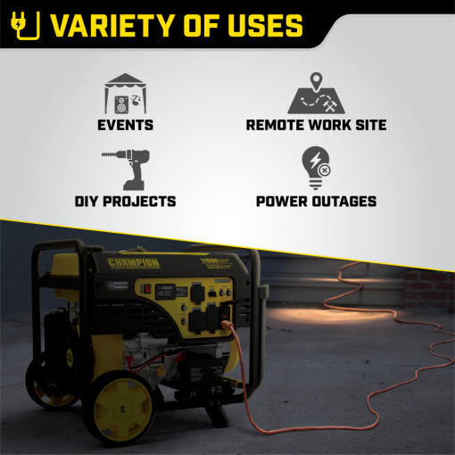 Champion 9200 Watt Electric Start Portable Generator with CO Shield - Image 10