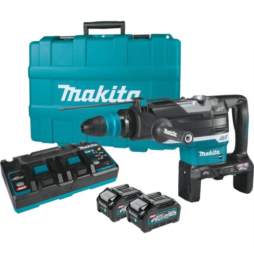 Makita 80V max (40V max X2) XGT Rotary Hammer Kit Brushless Cordless 2" AVT accepts SDS MAX bits AFT AWS Capable