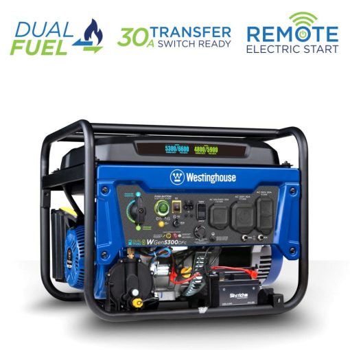 Westinghouse Dual Fuel Portable Generator with CO Sensor
