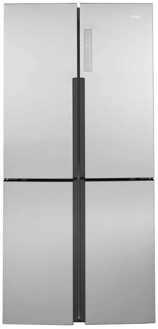 Haier 16.4 Cu. Ft. Fingerprint Resistant Stainless Steel Quad Door Refrigerator
