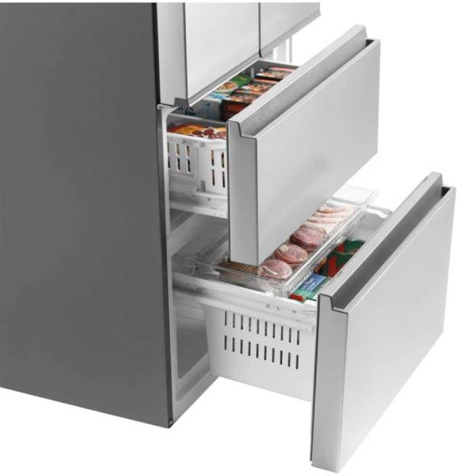 Haier 14.5 Cu. Ft. Fingerprint Resistant Stainless Steel 4 Door Refrigerator - Image 8