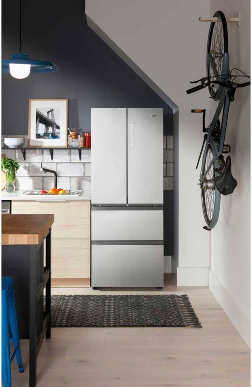 Haier 14.5 Cu. Ft. Fingerprint Resistant Stainless Steel 4 Door Refrigerator - Image 11