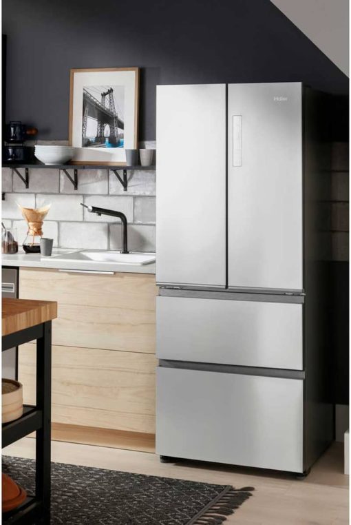 Haier 14.5 Cu. Ft. Fingerprint Resistant Stainless Steel 4 Door Refrigerator - Image 12