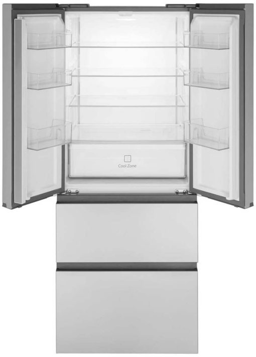 Haier 14.5 Cu. Ft. Fingerprint Resistant Stainless Steel 4 Door Refrigerator - Image 2
