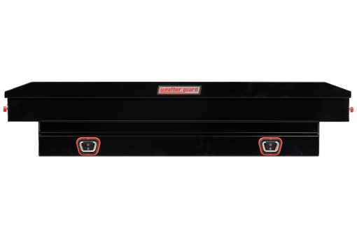 Weather Guard Saddle Truck Tool Box Steel Compact Gloss Black - Image 3