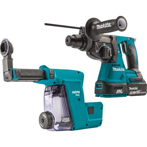 Makita 18V LXT Rotary Hammer Lithium Ion 1" Kit accepts SDS PLUS bits with HEPA Dust Extractor Attachment - Image 3
