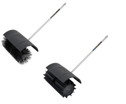 Milwaukee M18 FUEL QUIK LOK Bristle Brush Attachment &  Rubber Broom Attachment Bundle