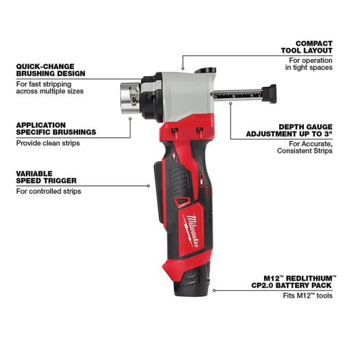 Milwaukee M18™ Cable Stripper Kit with 17 Cu THHN / XHHW Bushings - Image 5