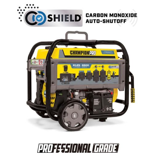 Champion PRO Generator 6500 Watt Professional Grade Portable with CO Shield & Electric Start
