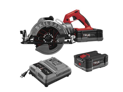 Cordless Worm Drive Saw Kit with 2 TRUEHVL™ Batteries, TRUEHVL Quick Charger, and Skilsaw Blade
