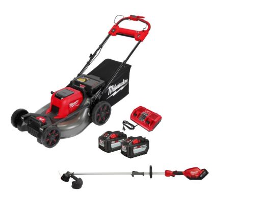 Milwaukee M18 FUEL 21" Lawn Mower Kit & String Trimmer with QUIK-LOK Attachment Capability Bundle