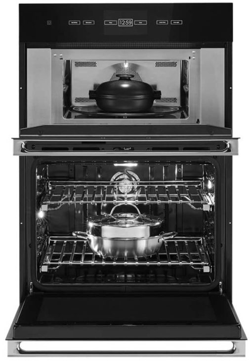 JennAir NOIR 30" Floating Glass Black Combination Microwave/Wall Oven With V2 Vertical Dual-Fan Convection - Image 3