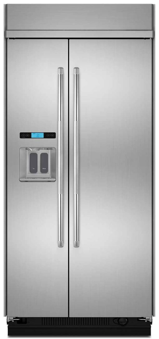 JennAir 42" Stainless Steel Built-In Side-By-Side Refrigerator With Water Dispenser