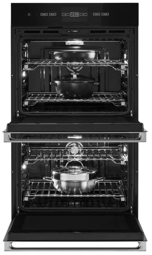 JennAir NOIR 30" Floating Glass Black Double Wall Oven With V2 Vertical Dual-Fan Convection - Image 3
