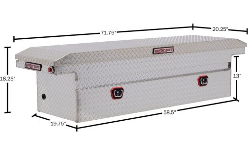 Weather Guard Saddle Box Aluminum Full Low Profile Clear - Image 5