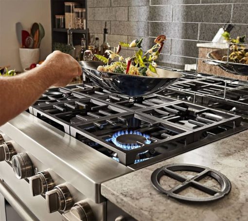 KitchenAid 36'' Stainless Steel Smart Commercial-Style Dual Fuel Range With 6 Burners - Image 7