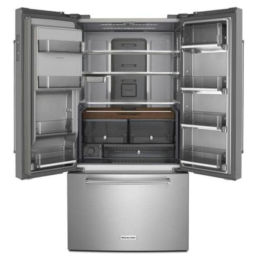 KitchenAid 23.8 Cu. Ft. PrintShield Stainless Steel Counter-Depth French Door Refrigerator - Image 2