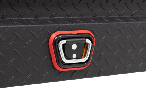 Weather Guard Saddle Truck Tool Box Aluminum Low Profile Textured Matte Black - Image 8