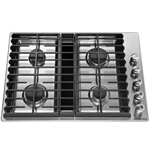 KitchenAid 30" Stainless Steel 4 Burner Gas Downdraft Cooktop