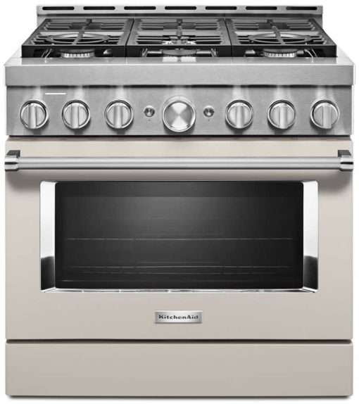 KitchenAid 36" Milkshake Smart Commercial-Style Gas Range With 6 Burners