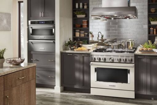KitchenAid 36" Milkshake Smart Commercial-Style Gas Range With 6 Burners - Image 9