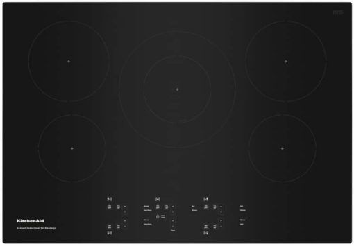 KitchenAid 30" Black 5-Element Sensor Induction Cooktop