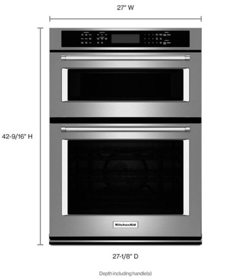 KitchenAid 27" Stainless Steel Electric Built-In Microwave Combination Oven - Image 6