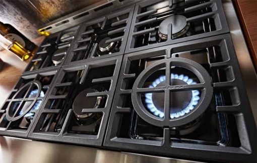 KitchenAid 36" Passion Red Smart Commercial-Style Gas Range With 6 Burners - Image 8