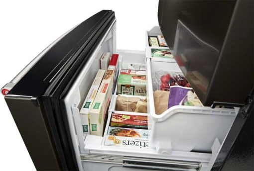 KitchenAid 36" PrintShield Black Stainless Steel French Door Refrigerator With Exterior Ice And Water - Image 4