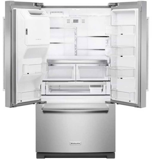 KitchenAid 36" PrintShield Stainless Steel French Door Refrigerator With Exterior Ice And Water - Image 2
