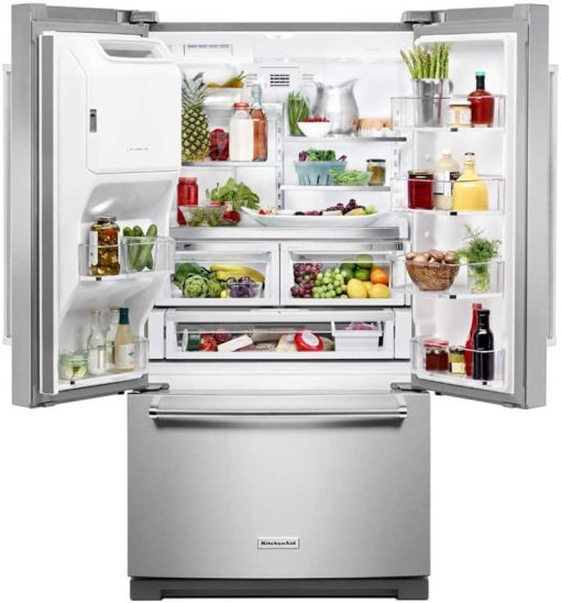 KitchenAid 36" PrintShield Stainless Steel French Door Refrigerator With Exterior Ice And Water - Image 3