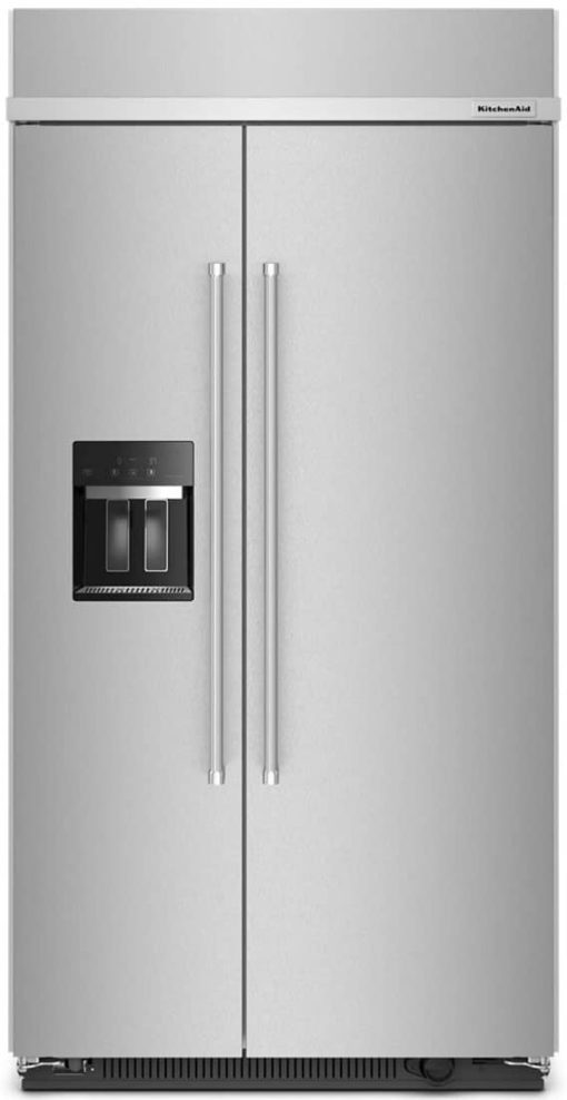 KitchenAid 25.1 Cu. Ft. PrintShield Stainless Steel Side-By-Side Refrigerator With Exterior Ice And Water Dispenser