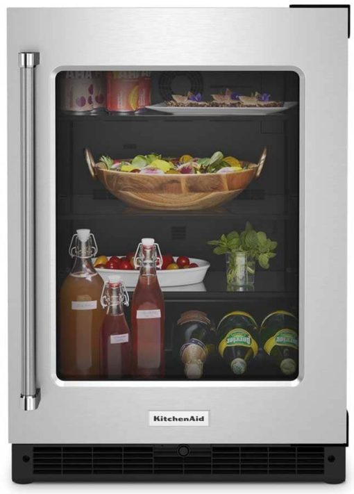 KitchenAid 24" Stainless Frame Right-Hinge Undercounter Refrigerator - Image 3