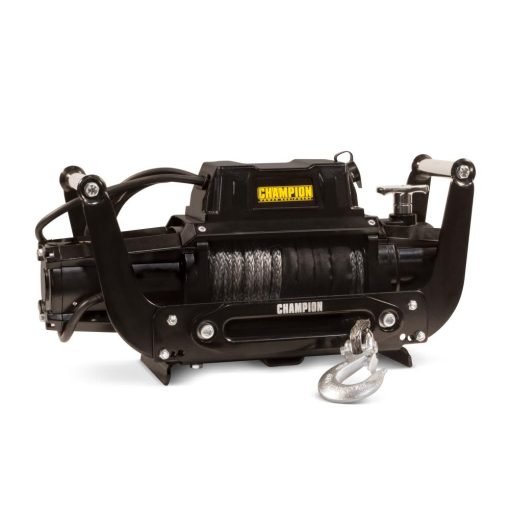 Champion 12,000-lb. Truck/SUV Synthetic Rope Winch Kit with Speed Mount - Image 2