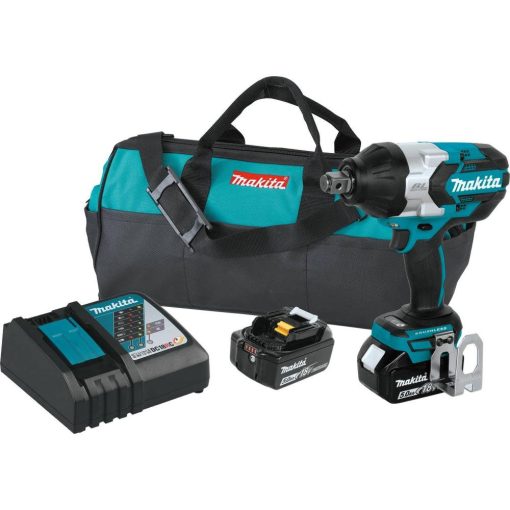 18V LXT Lithium-Ion Brushless Cordless High Torque 3/4 in. Sq. Drive Impact Wrench Kit w/ Friction Ring Anvil (5.0Ah)