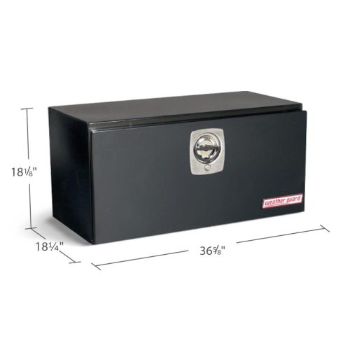 36.625-in x 18.25-in x 18.125-in Black Steel Universal Truck Tool Box - Image 2