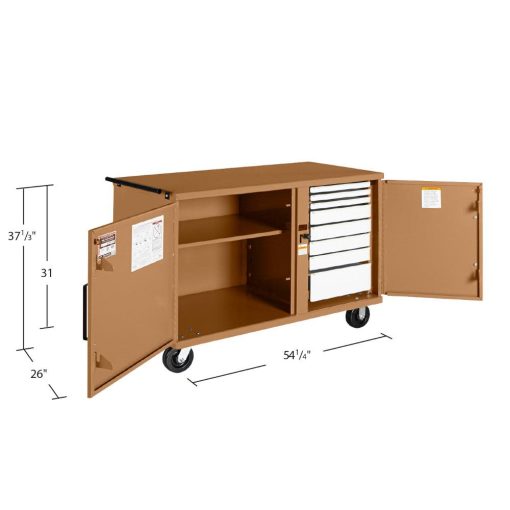 26-in W x 54.25-in L x 37.33-in Steel Jobsite Box - Image 2