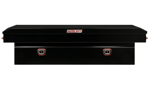 Weather Guard Saddle Truck Tool Box Steel Standard Gloss Black - Image 3