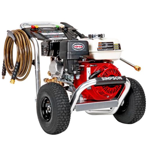 Aluminum 3400 PSI at 2.5 GPM HONDA GX200 with CAT Triplex Plunger Pump Cold Water Professional Gas Pressure Washer - Image 7
