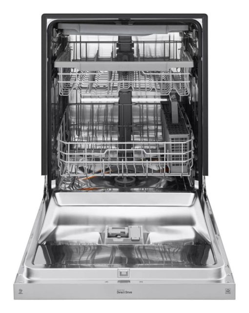 LG 24" PrintProof Stainless Steel Front Control Dishwasher With Quadwash And 3rd Rack - Image 3