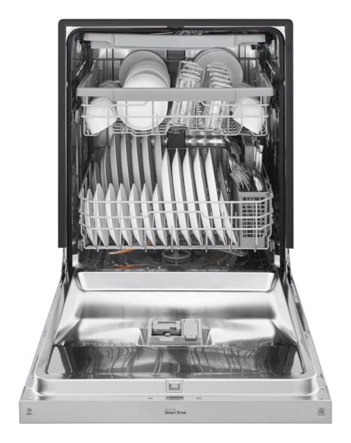 LG 24" PrintProof Stainless Steel Front Control Dishwasher With Quadwash And 3rd Rack - Image 2